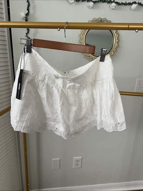 Dresses & Skirts - White Eyelet Mini Skirt
